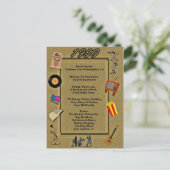 Grande carte d'anniversaire 1950 (Debout devant)