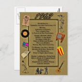 Grande carte d'anniversaire 1962 (Devant / Derrière)