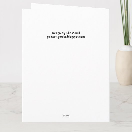 Grande carte d'anniversaire 80e (Dos)