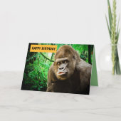 GRANDE CARTE D'ANNIVERSAIRE APE FUNNY GORILLA POUR (Devant)