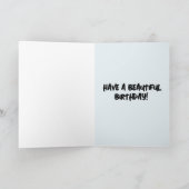 GRANDE CARTE D'ANNIVERSAIRE ARTISANALE (Intérieur)