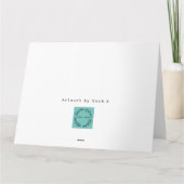 Grande carte d'anniversaire de Flamant rose rose,  (Dos)