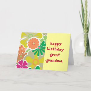 Grande carte d'anniversaire de grand-maman de