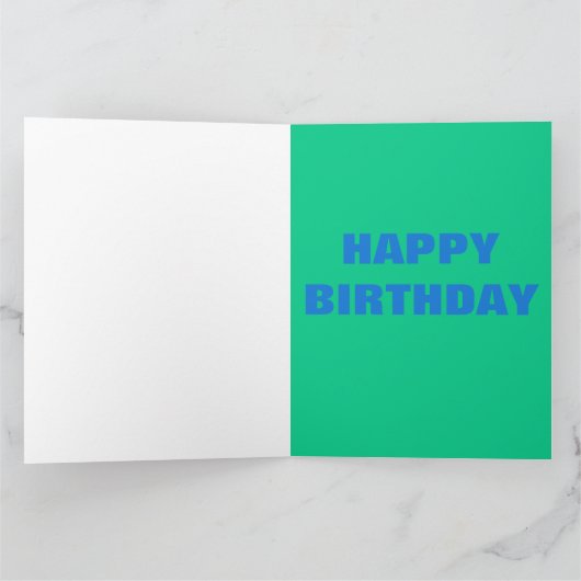 Grande carte d'anniversaire de travail du groupe (Intérieur)