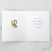 Grande carte d'anniversaire du 60e anniversaire (Intérieur)