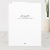 Grande carte d'anniversaire du 60e anniversaire (Dos)