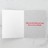 Grande carte d'anniversaire - Milestone Silver (Intérieur)