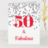 Grande carte d'anniversaire - Milestone Silver (Fleur jaune)