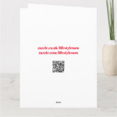 Grande carte d'anniversaire - Milestone Silver (Dos)