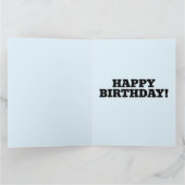 GRANDE CARTE D'ANNIVERSAIRE ROSE CUPCAKE CANDLE (Intérieur)
