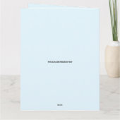 GRANDE CARTE D'ANNIVERSAIRE ROSE CUPCAKE CANDLE (Dos)