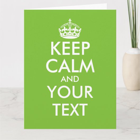 Grande carte d'anniversaire surdimensionnée pour l (Devant)