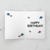 Grande carte d'anniversaire Trump - Customisez vot (Intérieur)