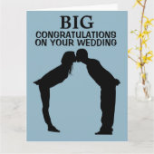 GRANDE CARTE DE FÉLICITATIONS DE MARIAGE MARIAGE G (Fleur jaune)