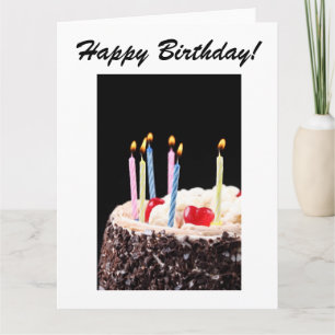 Grande carte de joyeux anniversaire