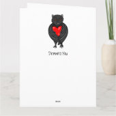 Grande Carte de la Saint-Valentin Je suis Folle de (Dos)