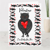 Grande Carte de la Saint-Valentin Je suis fou de t (Devant)