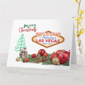 GRANDE carte de Noël Las Vegas (Fleur jaune)