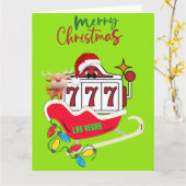 GRANDE carte de Noël Las Vegas (Fleur jaune)