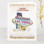 GRANDE carte de Noël Las Vegas (Fleur jaune)