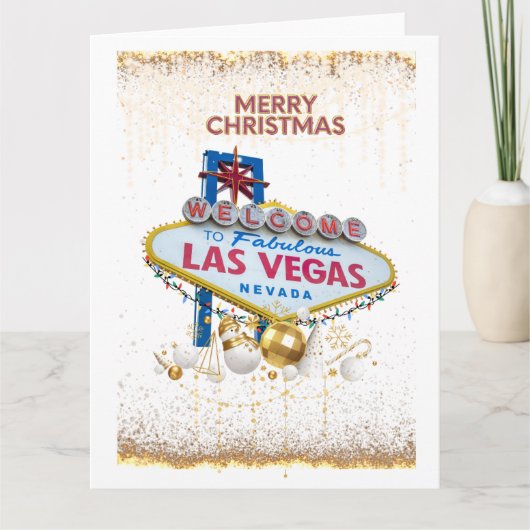 GRANDE carte de Noël Las Vegas (Devant)