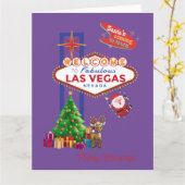 GRANDE carte de Noël Las Vegas (Fleur jaune)