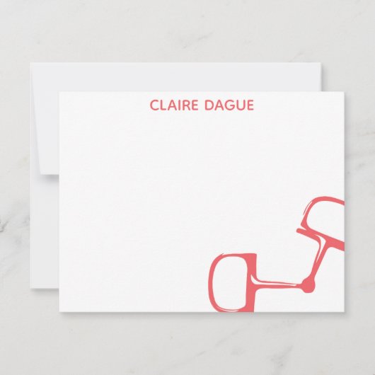 Grande carte de note de cheval de peu de filet de (Devant)