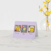 grande carte de note smilies d'artiste (Fleur jaune)