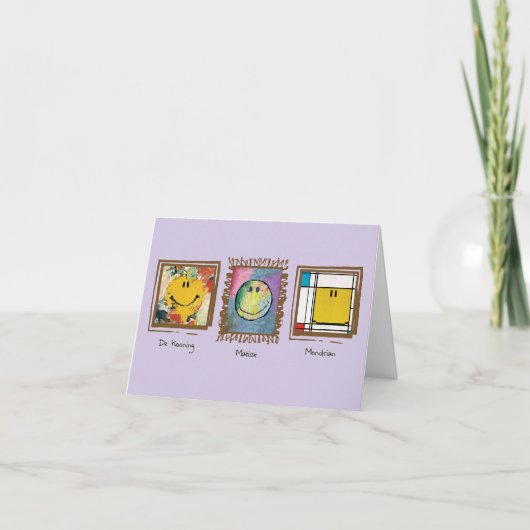 grande carte de note smilies d'artiste (Devant)