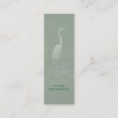 Grande carte de profil de signet de photo de héron (Dos)