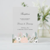 Grande Carte De Réception Florale (Debout devant)