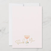 Grande Carte de remerciements de Fête des mariées (Dos)