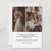 Grande Carte de remerciements tropicale avec Photo (Dos)