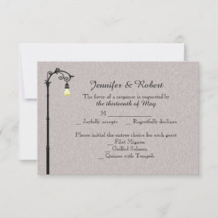 Grande carte de réponse Mariage facile