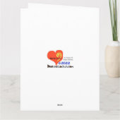 Grande carte de retraite Silhouette de la Gendarme (Dos)