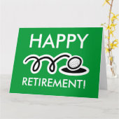 Grande carte de retraite surdimensionnée pour les  (Fleur jaune)