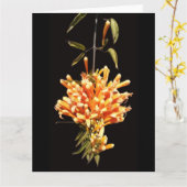 Grande carte de voeux à fleurs pliées (Fleur jaune)