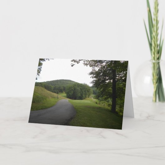 Grande carte de voeux de canoë (Devant)