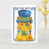 Grande carte de voeux de Hansel (Fleur jaune)