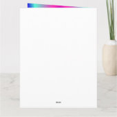 Grande carte de voeux éclaboussée (Dos)