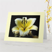 Grande carte de voeux Fleurs (Fleur jaune)