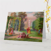 Grande carte de voeux Park Promenade (Fleur jaune)