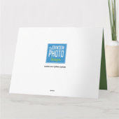 GRANDE carte de voeux semi-transparente de la (Dos)