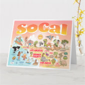 Grande carte de voeux SoCal (Fleur jaune)