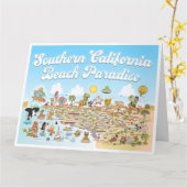 Grande carte de voeux SoCal (Fleur jaune)