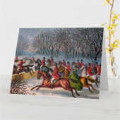 Grande carte de voeux Tally-Ho (Fleur jaune)