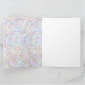 Grande carte de voeux Verre Abstrait floral (Intérieur)