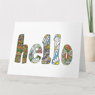 Grande carte Hello