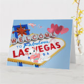 Grande carte Las Vegas Valentine's Day (Fleur jaune)