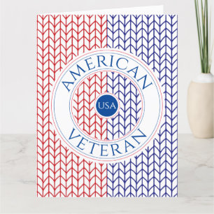 GRANDE carte "Merci" VETERAN AMÉRICAIN
